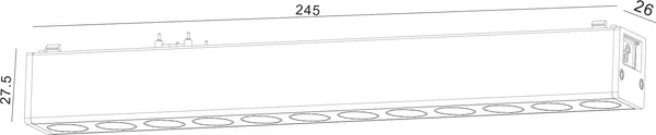 Изображение товара Трековый светильник SWG DL-SLIM-DRBL-12-CCT / 022080