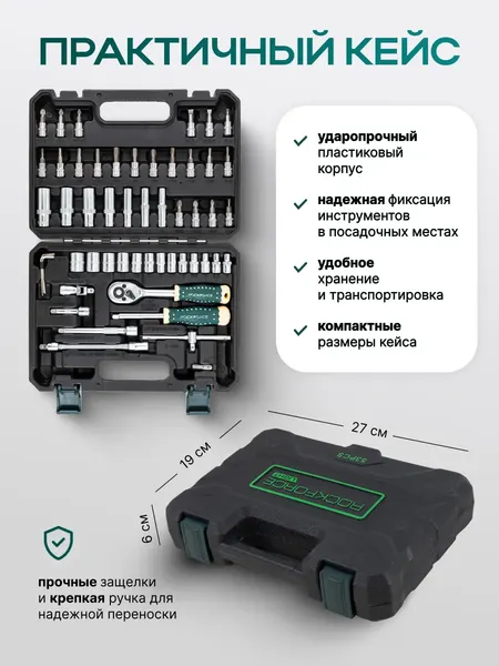 Изображение товара Универсальный набор инструментов RockForce RF LIGHT-2531-5 (67594)