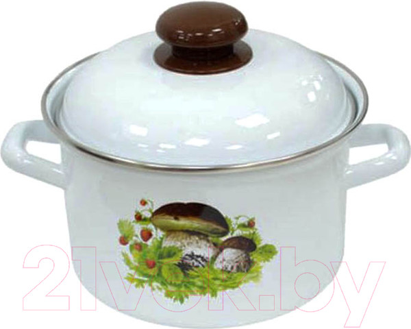 Изображение товара Кастрюля Лысьвенские эмали Грибная поляна / С-1612 АП2/4