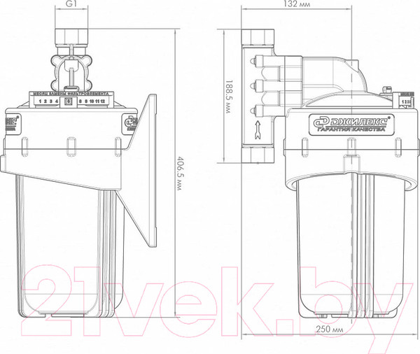 Изображение товара Корпус магистрального фильтра Джилекс 1 М 10” В / 9055
