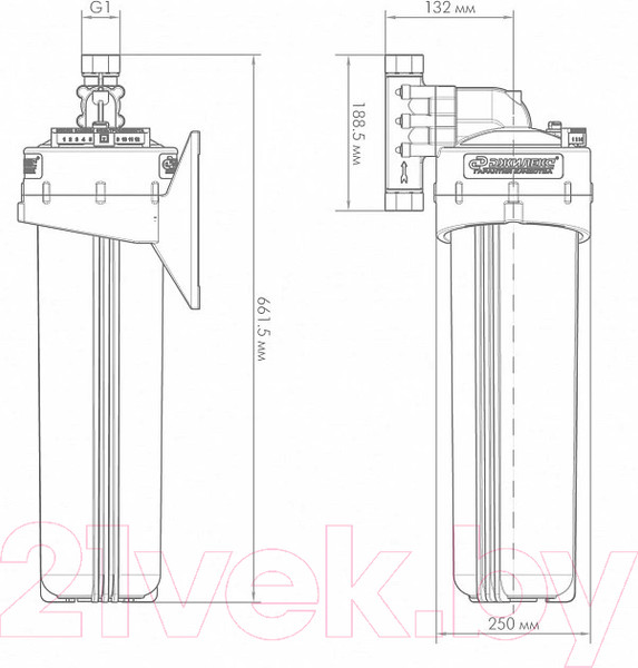 Изображение товара Корпус магистрального фильтра Джилекс 1 М 20” В / 9060