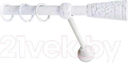 Изображение товара Карниз для штор Lm Decor Византия 066 1р гладкий (белое золото, 4м)