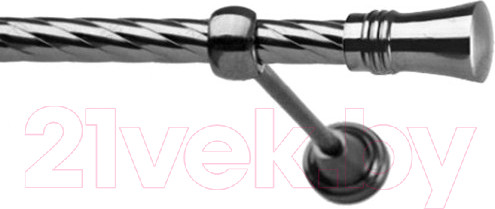 Изображение товара Карниз для штор Lm Decor Гиро 071 1р витой (антрацит, 3м)