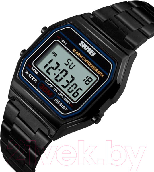 Изображение товара Часы наручные унисекс Skmei 1123-3 (черный)