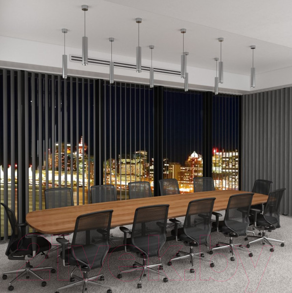 Изображение товара Потолочный светильник Elektrostandard DLR023 12W 4200K (хром матовый)