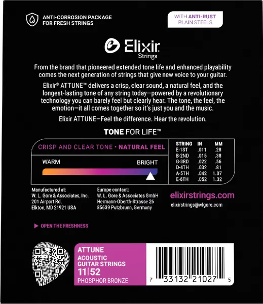 Изображение товара Струны для акустической гитары Elixir Strings 21027