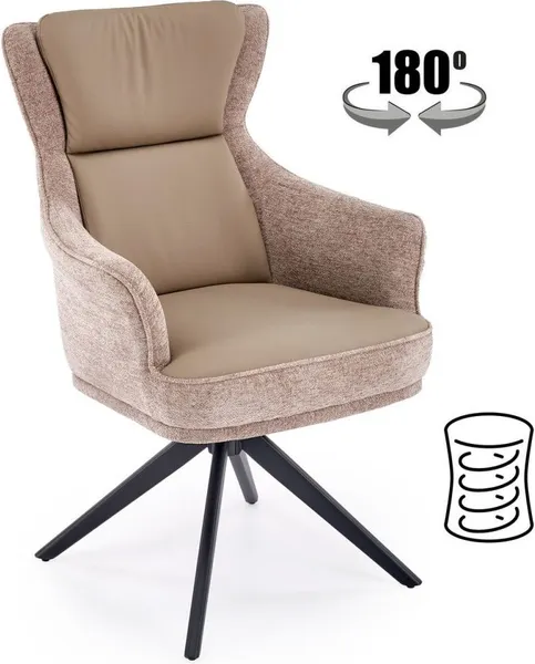 Изображение товара Стул Halmar K611 (темно-бежевый/черный)