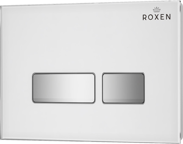 Изображение товара Инсталляция с подвесным унитазом Roxen StounFix Dual Fresh 966611 (с креплениями, шумоизоляционной плитой, аромадозатором и кнопкой смыва)