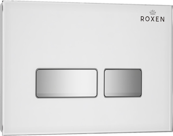 Изображение товара Инсталляция с подвесным унитазом Roxen StounFix Dual Fresh 966611 (с креплениями, шумоизоляционной плитой, аромадозатором и кнопкой смыва)