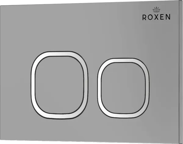 Изображение товара Инсталляция с подвесным унитазом Roxen StounFix Dual Fresh 966636 (с креплениями, шумоизоляционной плитой, аромадозатором и кнопкой смыва)
