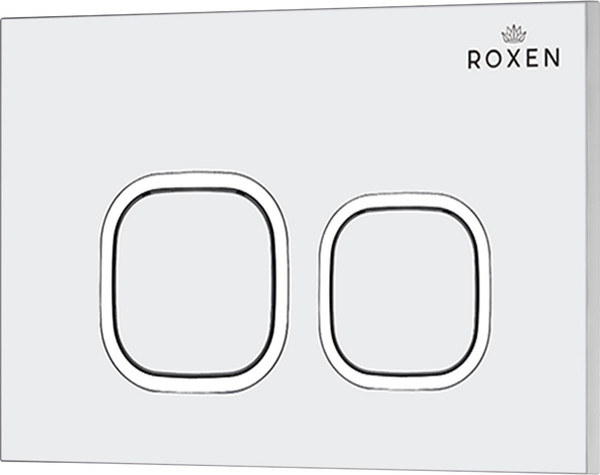 Изображение товара Инсталляция с подвесным унитазом Roxen StounFix Dual Fresh 967254 (с креплениями, шумоизоляционной плитой, аромадозатором и кнопкой смыва)