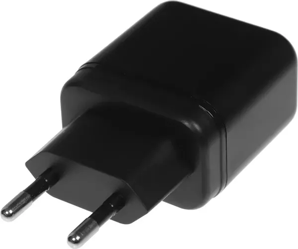 Изображение товара Адаптер питания сетевой BoraSCO 2xUSB-A 15Вт 3A / 52583 (черный)