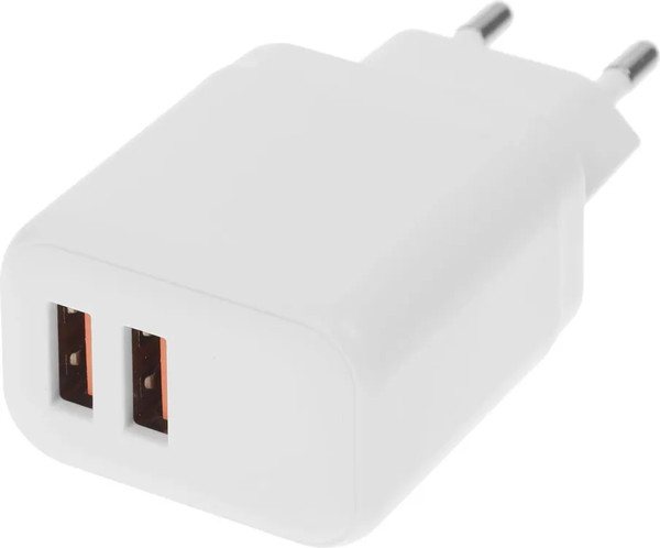 Изображение товара Зарядное устройство сетевое BoraSCO 2xUSB-A USB-C 15Вт 3A / 52580 (белый)