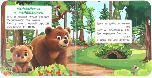 Изображение товара Развивающая книга Умка Книжка с глазками. Секретные окошки. Кто живет в лесу (9785506109358)