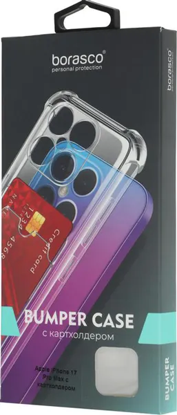 Изображение товара Чехол-накладка BoraSCO Apple iPhone 17 Pro Max / 75700 (прозрачный)