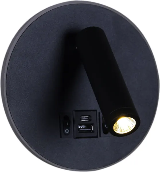 Изображение товара Светильник Reluce 86203-9.2-001KT LED12W+USB BK