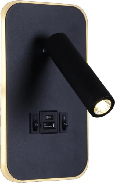 Изображение товара Светильник Reluce 86204-9.2-001KT LED12W+USB BK