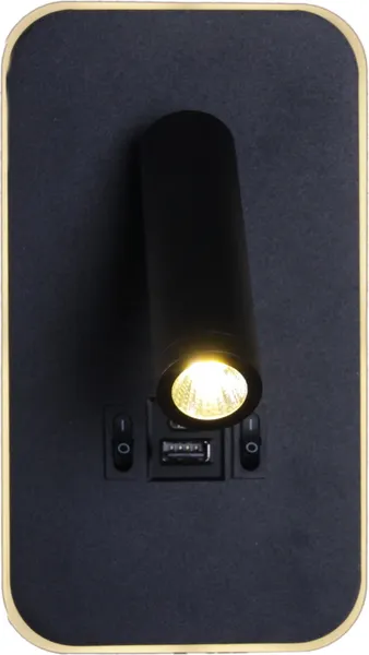 Изображение товара Светильник Reluce 86204-9.2-001KT LED12W+USB BK