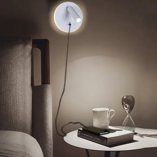 Изображение товара Светильник Reluce 86203-9.2-001KT LED12W+USB WT