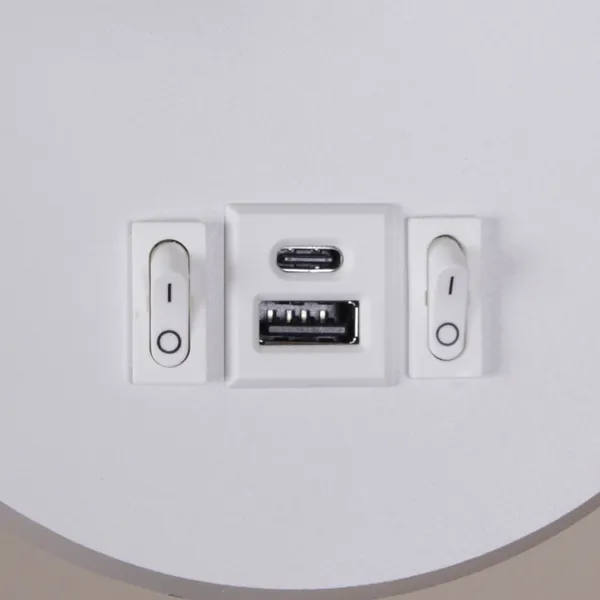 Изображение товара Светильник Reluce 86203-9.2-001KT LED12W+USB WT