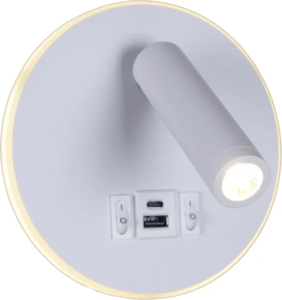 Изображение товара Светильник Reluce 86203-9.2-001KT LED12W+USB WT