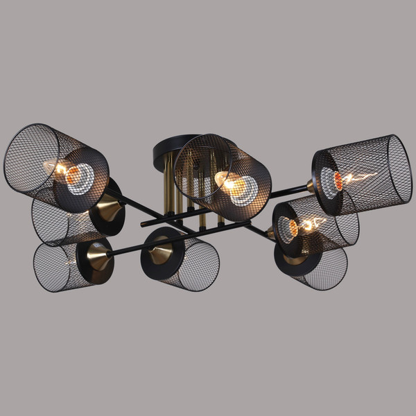 Изображение товара Люстра Reluce 38460-0.3-08 BK+Copper