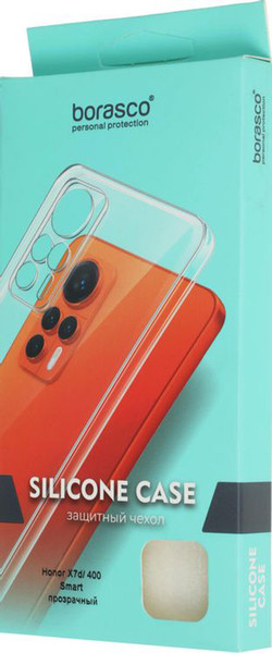 Изображение товара Чехол-накладка BoraSCO Silicone Case для Honor X7d/400 Smart / 75890 (прозрачный)
