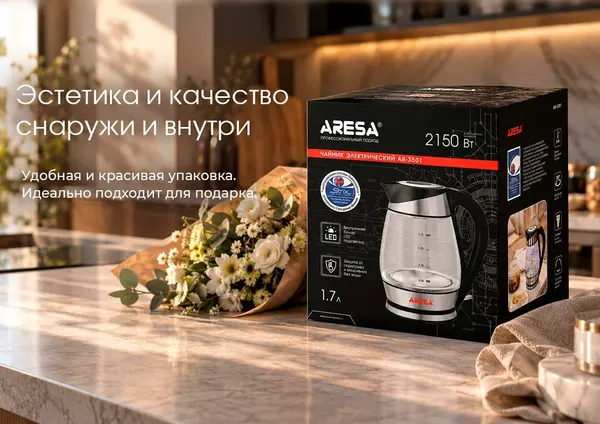 Изображение товара Электрочайник Aresa AR-3501