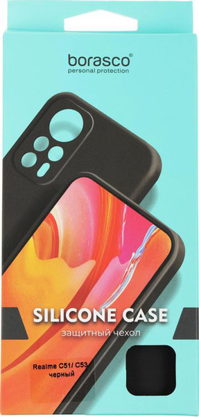 Изображение товара Чехол-накладка BoraSCO Silicone Case для Realme C51/C53/Note 50 / 72251 (черный)