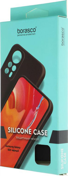 Изображение товара Чехол-накладка BoraSCO Silicone Case для Samsung Galaxy S24 / 72953 (черный)