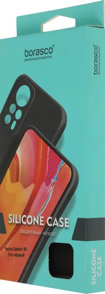 Изображение товара Чехол-накладка BoraSCO Silicone Case для Tecno Camon 30 Pro / 73278 (черный)