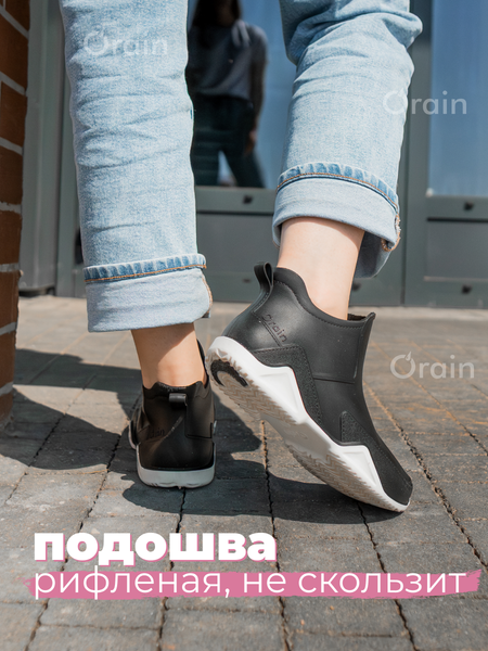 Изображение товара Полусапоги резиновые Orain 27(С)110С (р.40, черный)