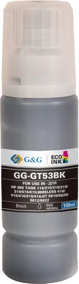 Изображение товара Контейнер с чернилами G&G GG-GT53BK (100мл, черный)