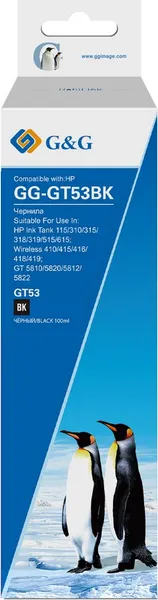 Изображение товара Контейнер с чернилами G&G GG-GT53BK (100мл, черный)