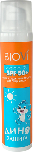 Изображение товара Лосьон солнцезащитный Biovi Дино Защита Детский SPF 50+ (100мл)