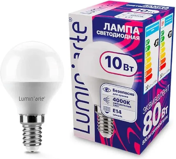 Изображение товара Лампа LuminArte LSTD-G45-10W4KE14