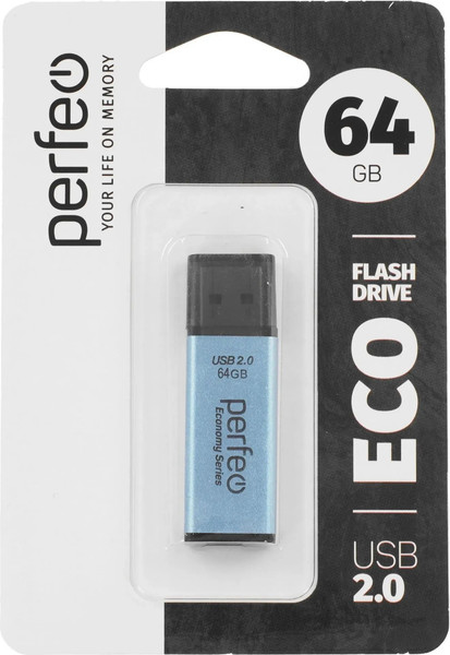 Изображение товара USB flash накопитель Perfeo 64GB E03 / PF-E03G064ES
