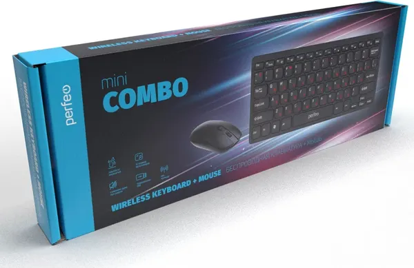 Изображение товара Комплект клавиатура и мышь Perfeo Mini Combo PF_B4898