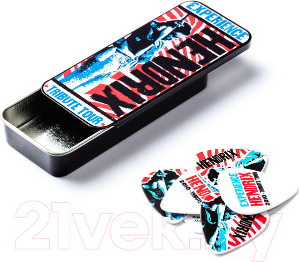 Изображение товара Набор медиаторов Dunlop Manufacturing Jimi Hendrix Experience Medium JHPT09M