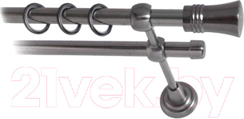 Изображение товара Карниз для штор Lm Decor Гиро 071 2р гладкий (антрацит, 3м)