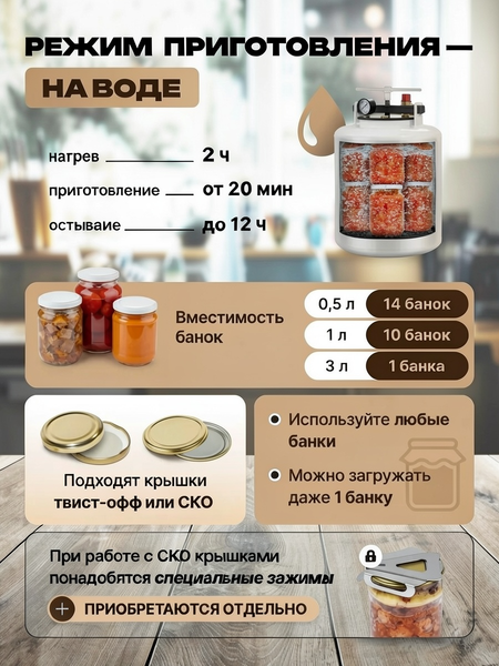 Изображение товара Автоклав для консервирования Wein Белосрусский (24л)