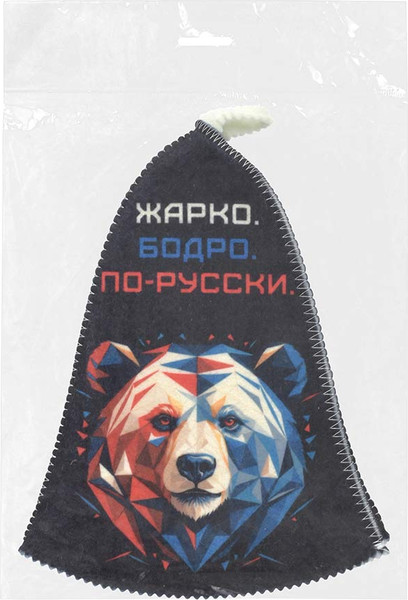 Изображение товара Шапка для бани Банные Штучки Жарко. Бодро. По-русски / 41508