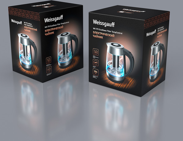 Изображение товара Электрочайник Weissgauff WK 1711 EcoGlass Filter TempControl