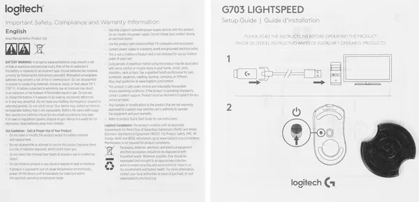 Изображение товара Мышь Logitech G703 LightSpeed / 910-005642 (черный)
