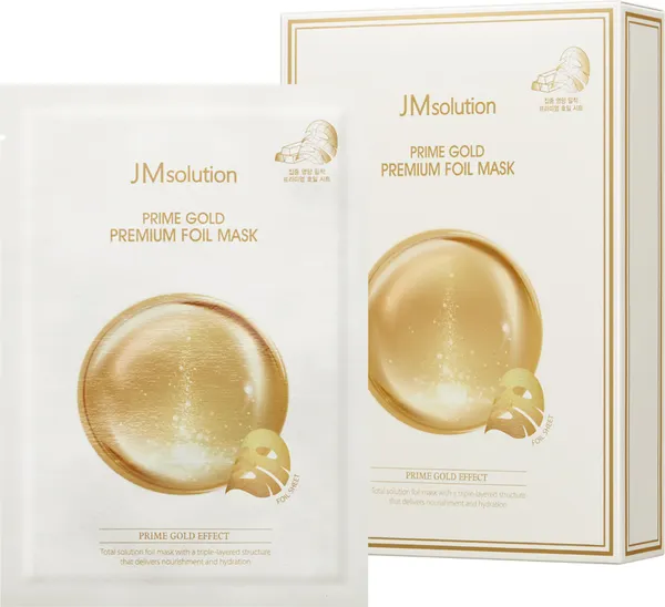 Изображение товара Маска для лица тканевая JMsolution Prime Gold Premium Foil Mask (35мл)