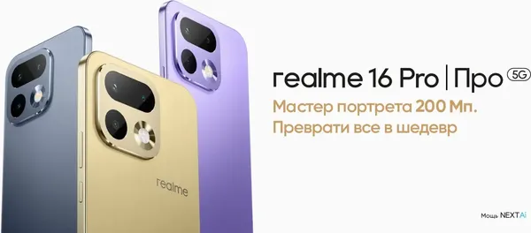 Изображение товара Смартфон Realme 16 Pro 8GB/256GB (сиреневый)