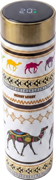 Изображение товара Термос для напитков Hobby Lobby HB-061 c дисплеем (500мл, белый)