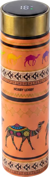 Изображение товара Термос для напитков Hobby Lobby HB-061 c дисплеем (500мл, оранжевый)