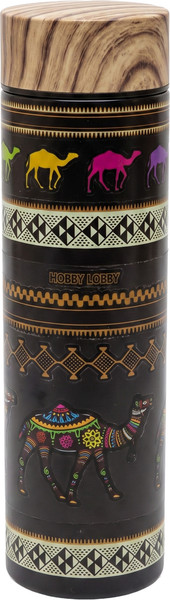 Изображение товара Термос для напитков Hobby Lobby HB-070 (500мл, черный с рисунком)