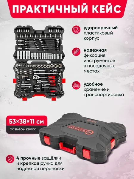 Изображение товара Универсальный набор инструментов ForceKraft FK-38841 Euro (67424)